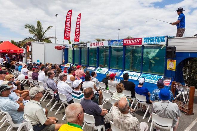 The show-stopping mobile fish tank – at 15m long x 3m deep it’s the largest in the Southern Hemisphere.  © Gold Coast Marine Expo www.gcmarineexpo.com.au
